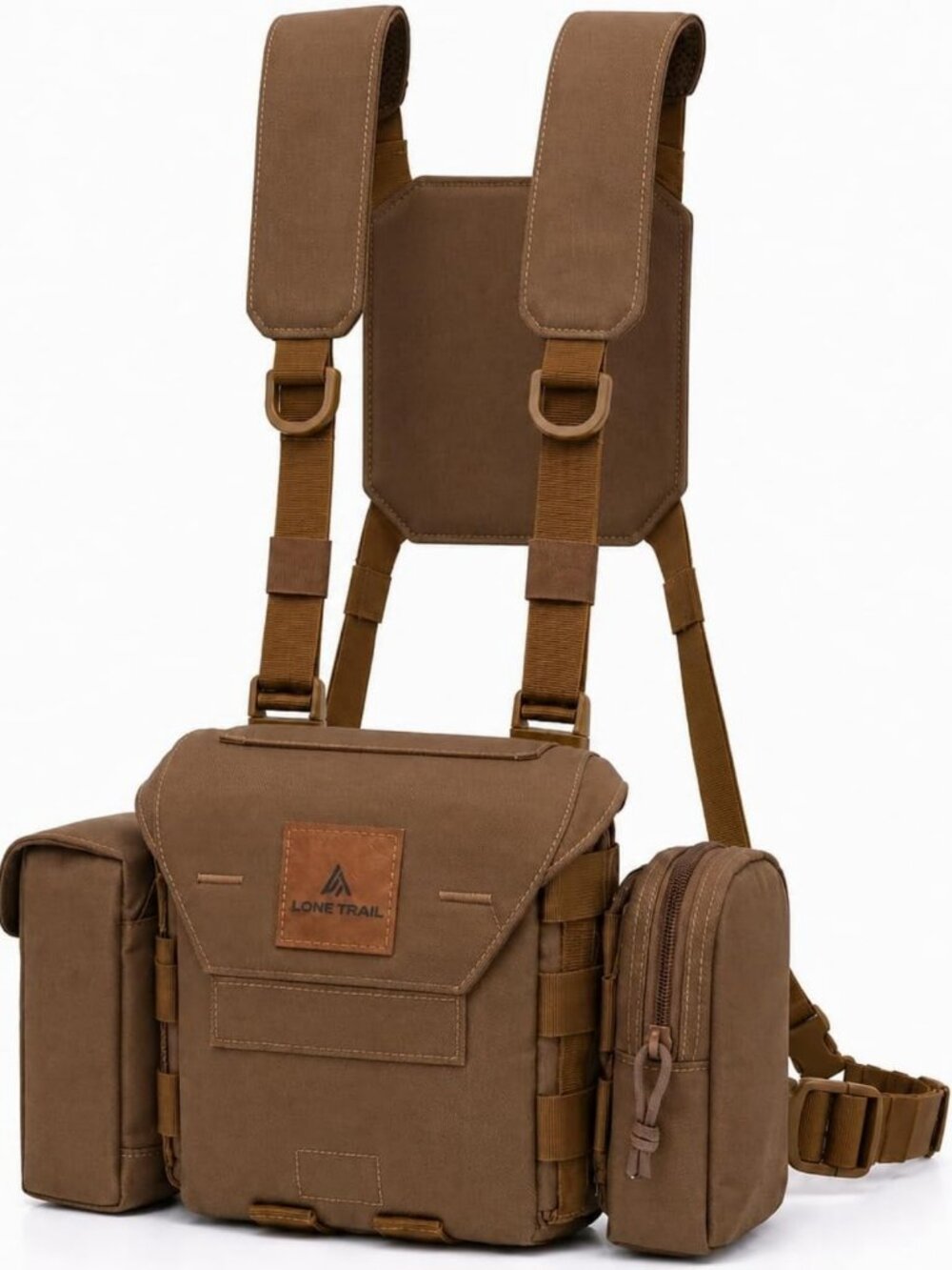 Adjustable Binocular Harness Chest Pack - Comfortable Hunting Rig for Outdoor